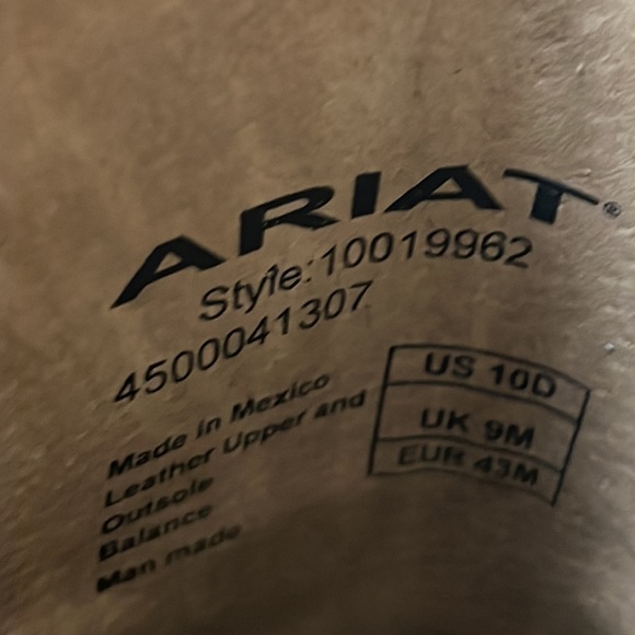 Ariat boots 10D